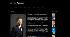Desktop Screenshot of justinduhaime.com